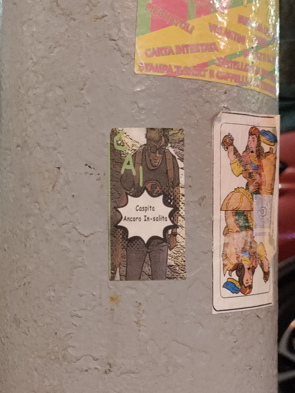 Sul palo della luce davanti Cornetto Notte