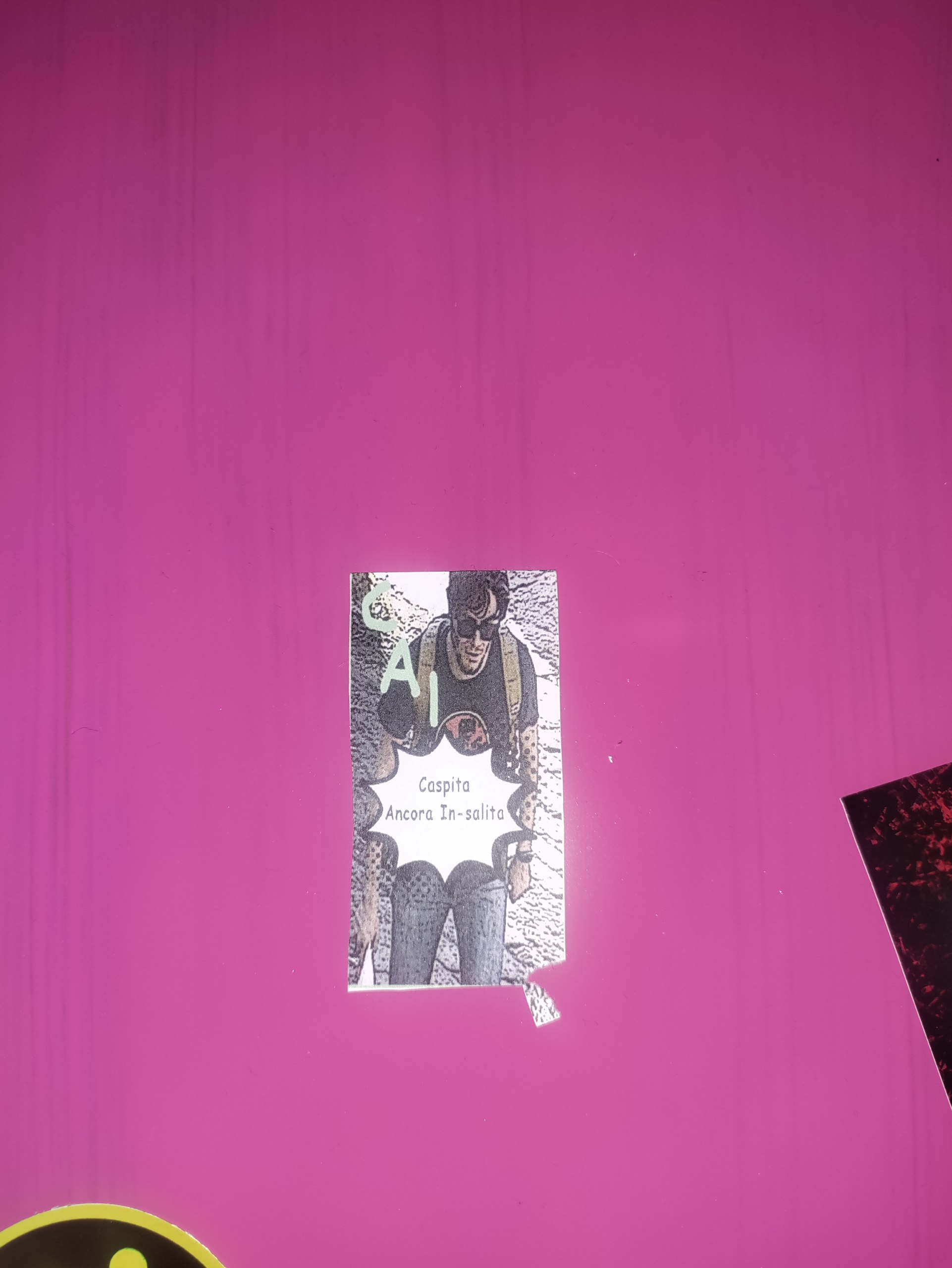 Sulla porta del bagno del pub Punk Roma